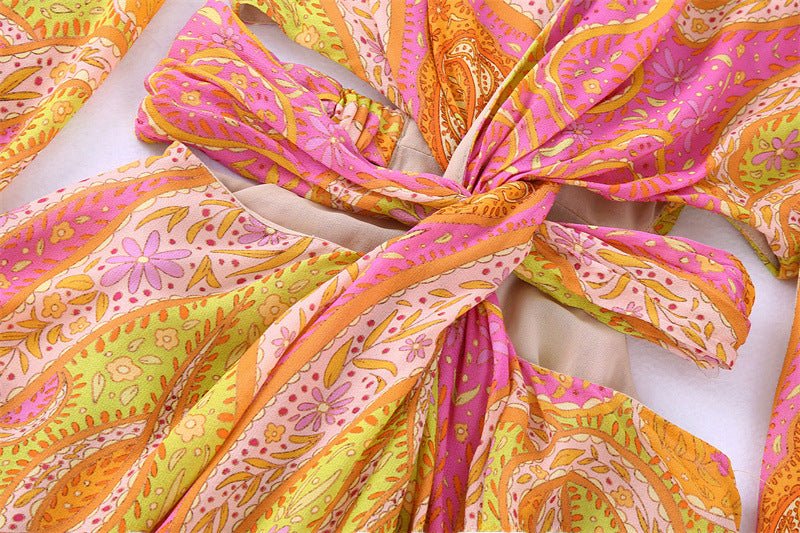 Abito femminile elegante con design traforato e stampa - Because I'm Different shop