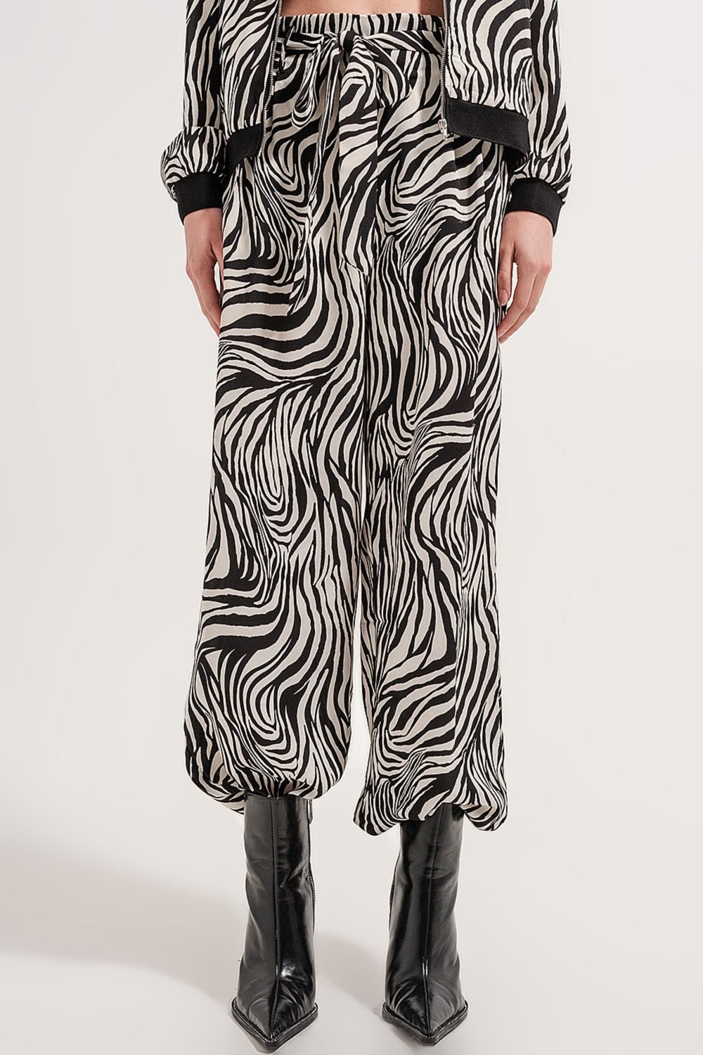 Pantaloni a gamba larga con stampa zebraprint. - Because I'm Different shop