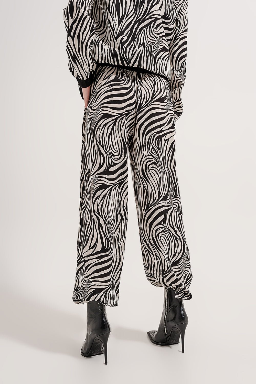 Pantaloni a gamba larga con stampa zebraprint. - Because I'm Different shop