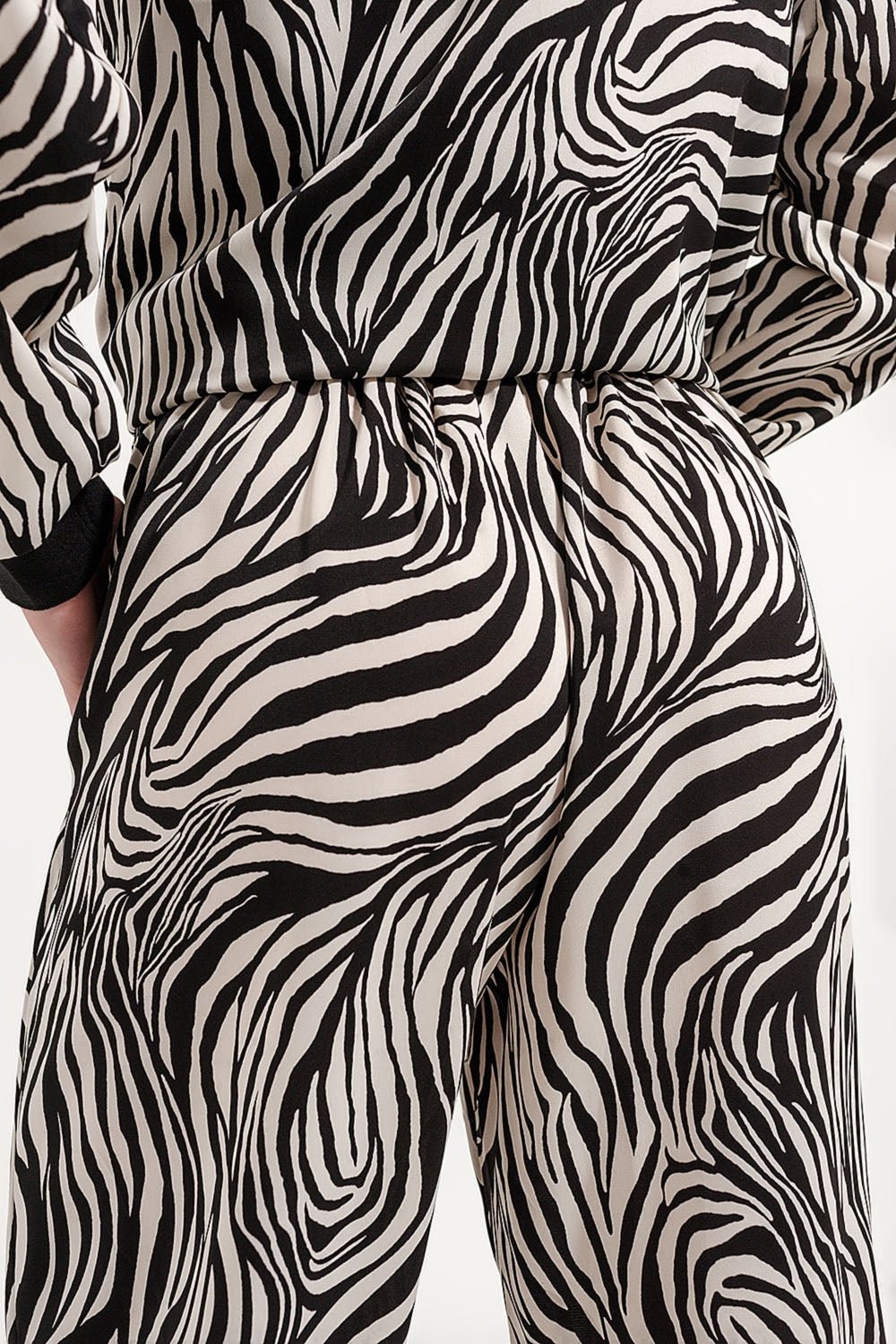 Pantaloni a gamba larga con stampa zebraprint. - Because I'm Different shop