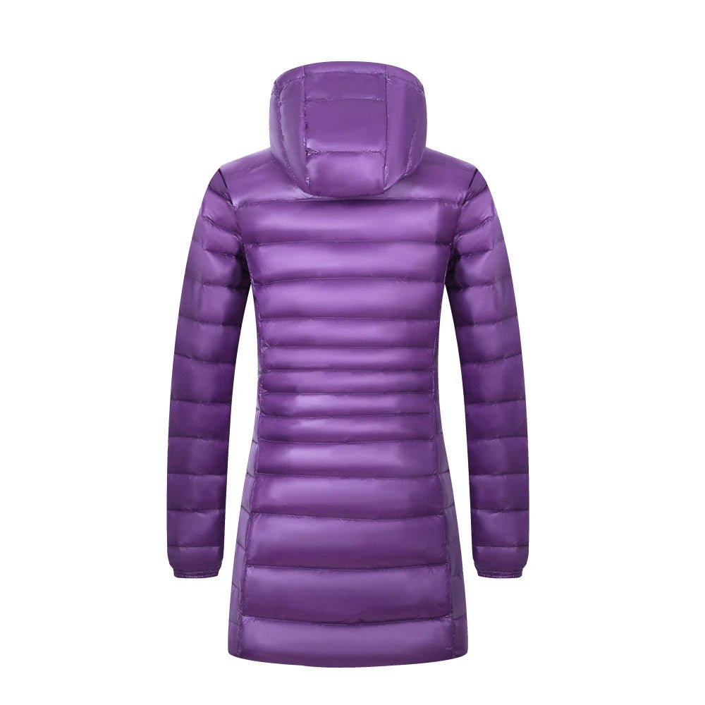 Cappotto Invernale Donna Lungo Ultra Leggero con Cappuccio in Piuma - Because I'm Different shop