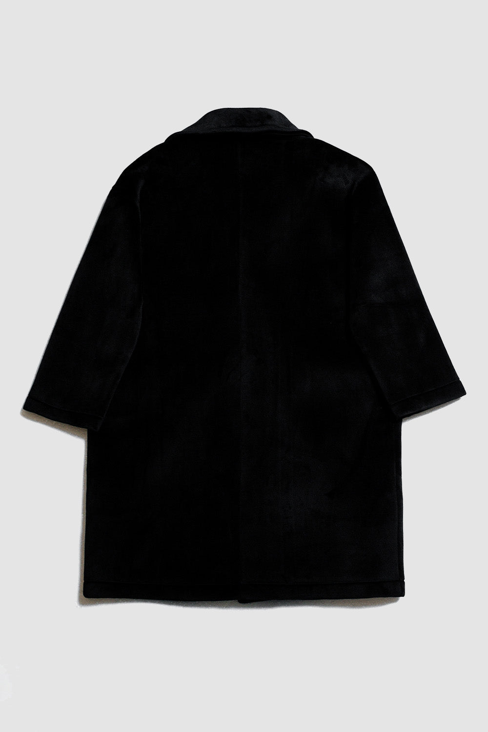 Cappotto Oversize in Finta Pelle Scamosciata Nero - Because I'm Different shop